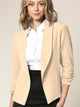 WSK2324 Women 3/4 Sleeve Blazer Open Front Cardigan Jacket Work Office Blazer