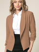 WSK2324 Women 3/4 Sleeve Blazer Open Front Cardigan Jacket Work Office Blazer