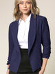 WSK2324 Women 3/4 Sleeve Blazer Open Front Cardigan Jacket Work Office Blazer