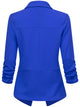 WSK2324 Women 3/4 Sleeve Blazer Open Front Cardigan Jacket Work Office Blazer