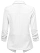 WSK2324 Women 3/4 Sleeve Blazer Open Front Cardigan Jacket Work Office Blazer