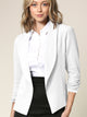 WSK2324 Women 3/4 Sleeve Blazer Open Front Cardigan Jacket Work Office Blazer