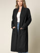 WSK2331 Women's Casual Cozy Braided Open Front Long Pocket Cardigan Sweater