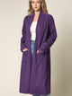 WSK2331 Women's Casual Cozy Braided Open Front Long Pocket Cardigan Sweater