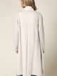 WSK2331 Women's Casual Cozy Braided Open Front Long Pocket Cardigan Sweater