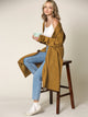 WSK2331 Women's Casual Cozy Braided Open Front Long Pocket Cardigan Sweater