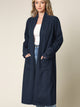 WSK2331 Women's Casual Cozy Braided Open Front Long Pocket Cardigan Sweater