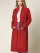 WSK2331 Women's Casual Cozy Braided Open Front Long Pocket Cardigan Sweater