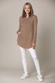 WSK2364 Women's Loose Crew Neck and Kangaroo Pocket Lightweight French Terry Hoodie