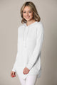 WSK2364 Women's Loose Crew Neck and Kangaroo Pocket Lightweight French Terry Hoodie