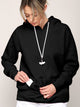 WSK2375 Hoodie Hoody with Airpod Sheath Drawstring - Compatible with Airpod Pro/2/1