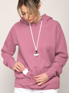 WSK2375 Hoodie Hoody with Airpod Sheath Drawstring - Compatible with Airpod Pro/2/1