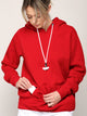 WSK2375 Hoodie Hoody with Airpod Sheath Drawstring - Compatible with Airpod Pro/2/1