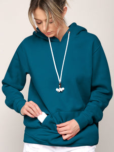 WSK2375 Hoodie Hoody with Airpod Sheath Drawstring - Compatible with Airpod Pro/2/1