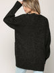 WSK 2380 Womens Kimono Long Batwing Sleeve Open Front Chunky  Knit Cardigan Loose Sweater with Pocket