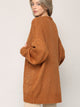 WSK 2380 Womens Kimono Long Batwing Sleeve Open Front Chunky  Knit Cardigan Loose Sweater with Pocket
