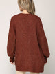 WSK 2380 Womens Kimono Long Batwing Sleeve Open Front Chunky  Knit Cardigan Loose Sweater with Pocket