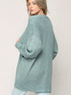 WSK 2380 Womens Kimono Long Batwing Sleeve Open Front Chunky  Knit Cardigan Loose Sweater with Pocket
