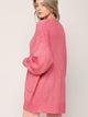 WSK 2380 Womens Kimono Long Batwing Sleeve Open Front Chunky  Knit Cardigan Loose Sweater with Pocket