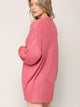 WSK 2380 Womens Kimono Long Batwing Sleeve Open Front Chunky  Knit Cardigan Loose Sweater with Pocket