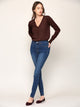 WSK780 Womens Keep It Classic V Neck Cardigan