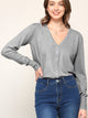 WSK780 Womens Keep It Classic V Neck Cardigan