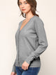 WSK780 Womens Keep It Classic V Neck Cardigan