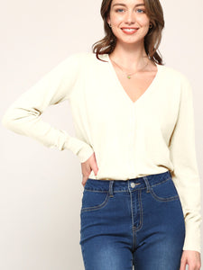 WSK780 Womens Keep It Classic V Neck Cardigan