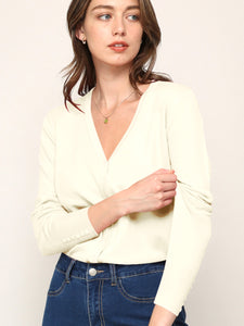 WSK780 Womens Keep It Classic V Neck Cardigan