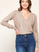 WSK780 Womens Keep It Classic V Neck Cardigan