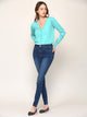 WSK780 Womens Keep It Classic V Neck Cardigan