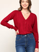 WSK780 Womens Keep It Classic V Neck Cardigan