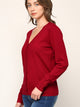 WSK780 Womens Keep It Classic V Neck Cardigan