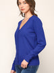 WSK780 Womens Keep It Classic V Neck Cardigan