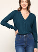 WSK780 Womens Keep It Classic V Neck Cardigan