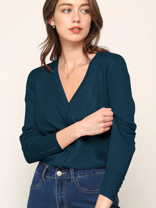 WSK780 Womens Keep It Classic V Neck Cardigan