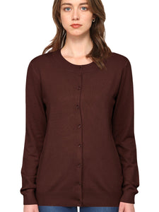 WSK781 Womens Keep It Classic Round Cardigan
