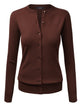 WSK781 Womens Keep It Classic Round Cardigan