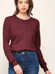 WSK781 Womens Keep It Classic Round Cardigan