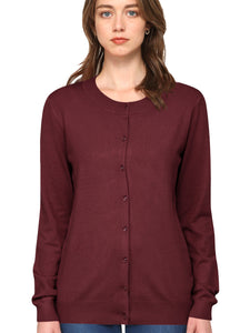 WSK781 Womens Keep It Classic Round Cardigan