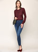 WSK781 Womens Keep It Classic Round Cardigan