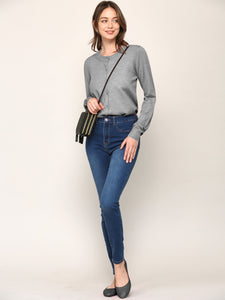 WSK781 Womens Keep It Classic Round Cardigan