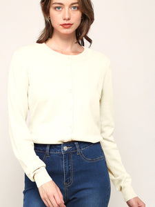 WSK781 Womens Keep It Classic Round Cardigan