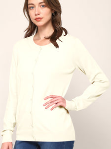 WSK781 Womens Keep It Classic Round Cardigan