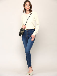 WSK781 Womens Keep It Classic Round Cardigan