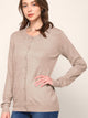 WSK781 Womens Keep It Classic Round Cardigan