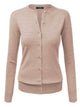 WSK781 Womens Keep It Classic Round Cardigan