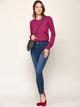 WSK781 Womens Keep It Classic Round Cardigan
