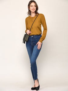 WSK781 Womens Keep It Classic Round Cardigan