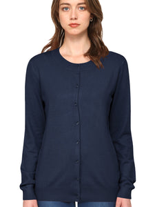 WSK781 Womens Keep It Classic Round Cardigan